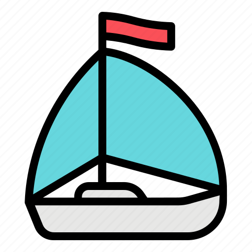 Sailboat, yacht, sea, boat, sail, summer, adventure icon - Download on Iconfinder