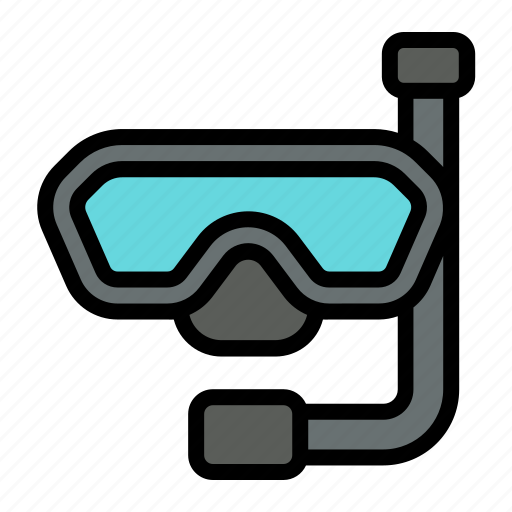 Snorkel, snorkeling, goggles, underwater, ocean, sea, diving icon - Download on Iconfinder
