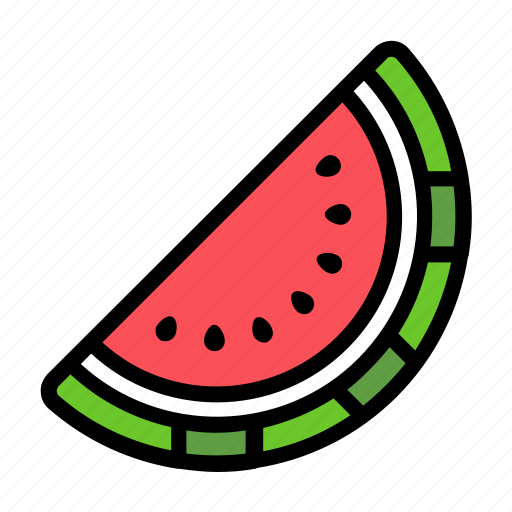 Watermelon, fruit, summer, melon, slice, seed, tropical icon - Download on Iconfinder