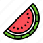 watermelon, fruit, summer, melon, slice, seed, tropical 