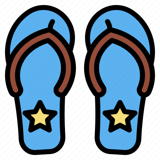 Summer, flipflop, footwear, sandals, fashion icon - Download on Iconfinder
