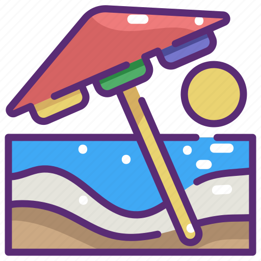 Beach, holidays, nature, summer, sun, umbrella, vacations icon - Download on Iconfinder