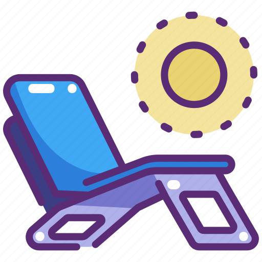 Beach chair, chair, deck chair, holidays, relax, spa, summer icon - Download on Iconfinder