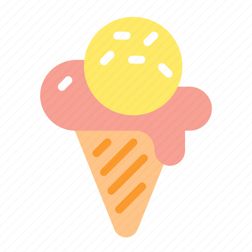 Ice, cream, summer, dessert, gelato, cone, summertime icon - Download on Iconfinder