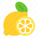 lemon, citrus, fruit, fresh, summer, half, juice