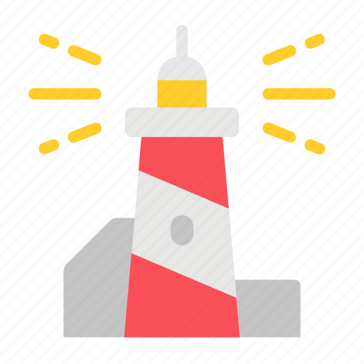 Lighthouse, tower, summer, beach, ocean, summertime, sea icon - Download on Iconfinder