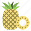 summer, pineapple, fruit, food, tropical 