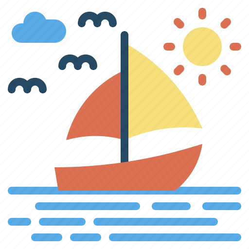 Summer, sailingship, boat, sail, sea icon - Download on Iconfinder