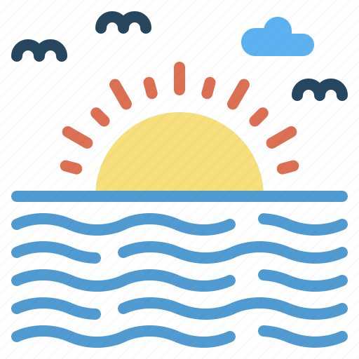 Summer, sunset, sun, sunrise, weather icon - Download on Iconfinder