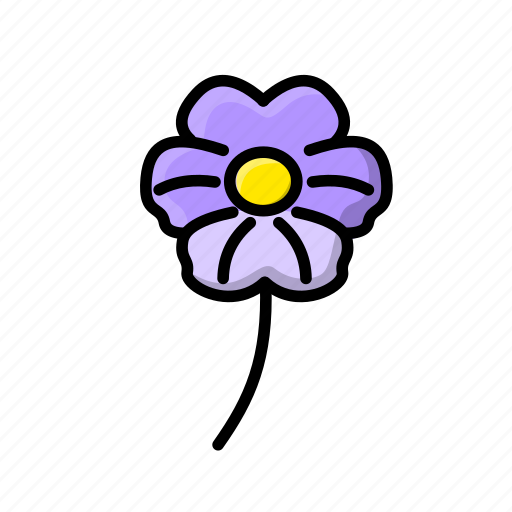 Flower, flowers, pansy, purple icon - Download on Iconfinder
