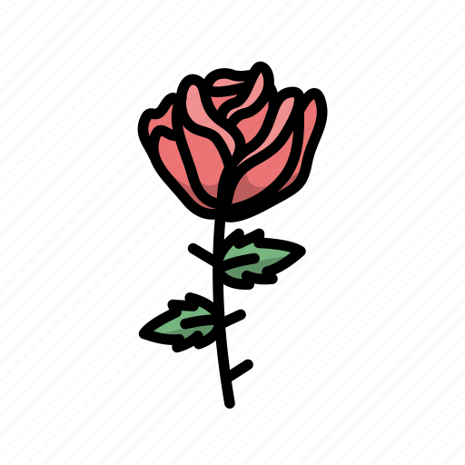 Flower, flowers, red rose, rose icon - Download on Iconfinder