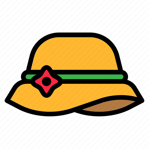 Hat, beach hat, fashion, cap, summer-hat, summer, headwear icon - Download on Iconfinder