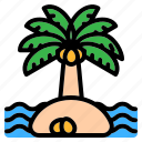 palm tree, beach, tree, nature, palm, coconut-tree, summer, island, tropical