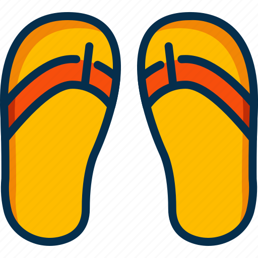 Flip, flops, summer, beach, slipper, fashion, sandals icon - Download on Iconfinder
