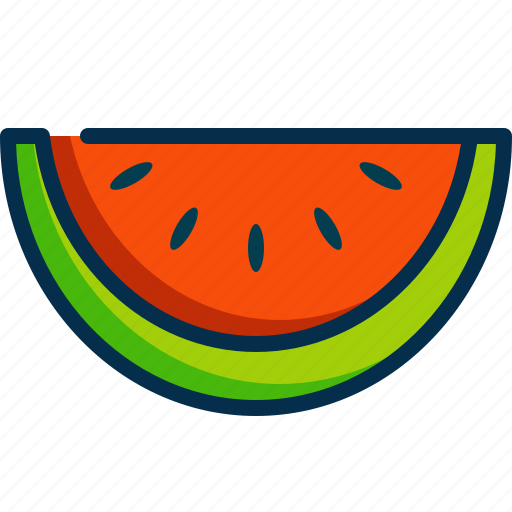 Watermelon, melon, summer, cool, fruit, summertime, food icon - Download on Iconfinder