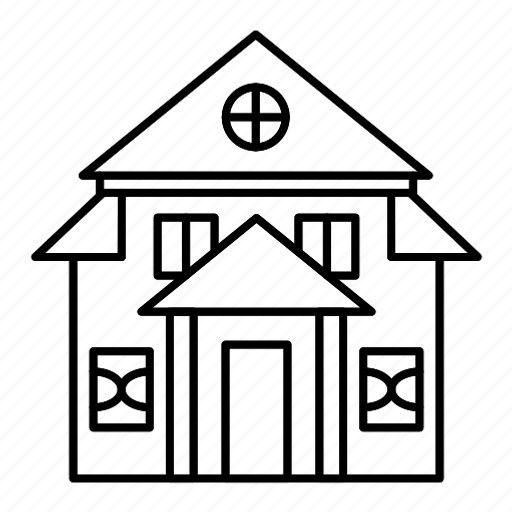 Bungalow, home, house model, modern house, residence icon - Download on Iconfinder
