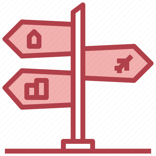 Crossroad, direction, road, sign, signpost, street icon - Download on Iconfinder