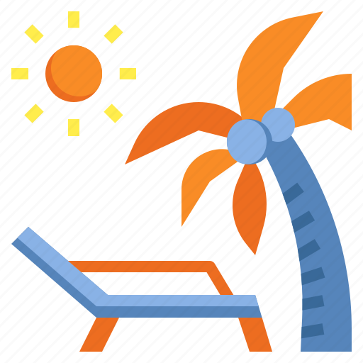 Beach, chair, summer, sunbed, vacations icon - Download on Iconfinder