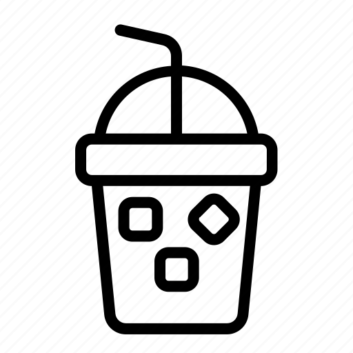Coffee, drink, ice, espresso, glass, cold, milk icon - Download on Iconfinder