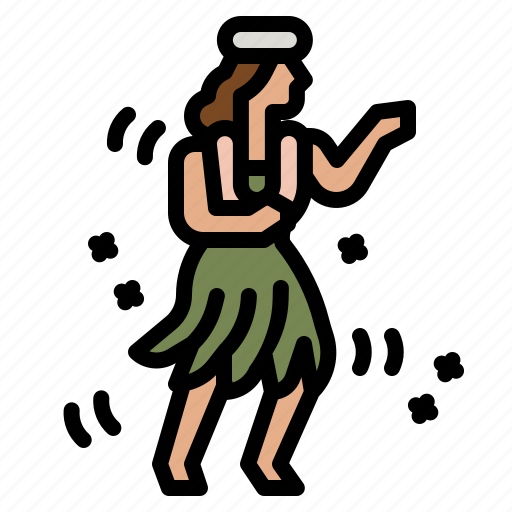 Hawaiian, dancing, show, woman, people icon - Download on Iconfinder