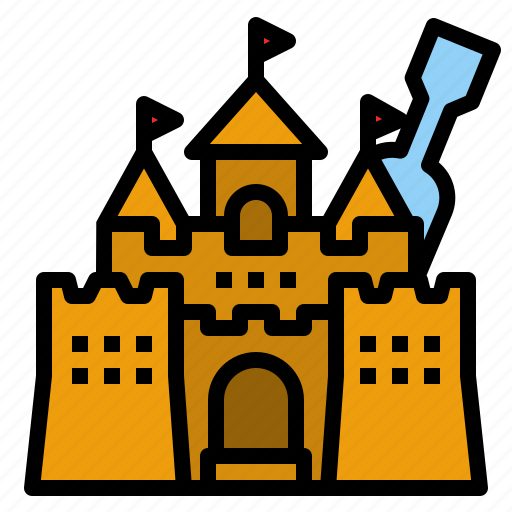 Sand, castle, beach, toy, summertime icon - Download on Iconfinder