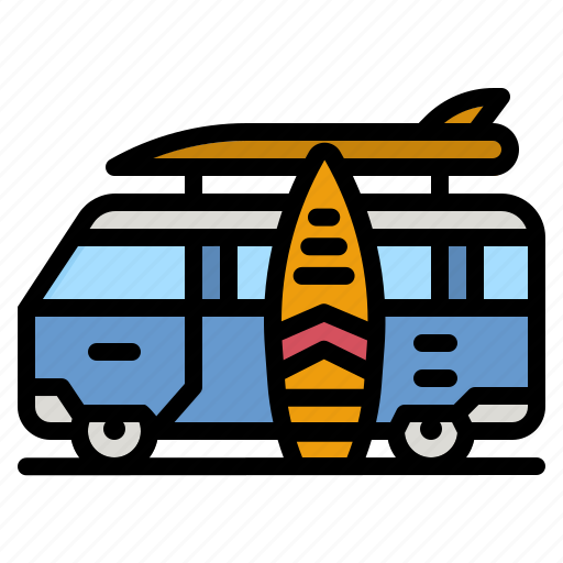 Van, surf, car, vehicle, transport icon - Download on Iconfinder