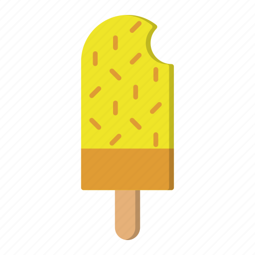 Bite, grains, ice cream, lemon, orange, popsicle, summer icon - Download on Iconfinder