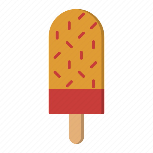 Grains, ice cream, ice lolly, orange, popsicle, strawberry, summer icon - Download on Iconfinder