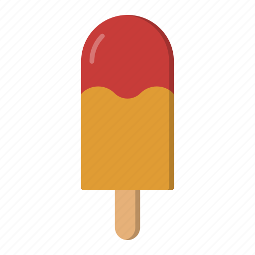 Ice cream, ice lolly, orange, popsicle, strawberry, summer icon - Download on Iconfinder