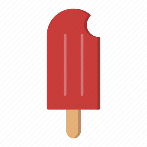 Bites, ice cream, ice lolly, popsicle, strawberry, summer icon - Download on Iconfinder
