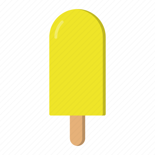 Ice cream, ice lolly, lemon, popsicle, summer icon - Download on Iconfinder