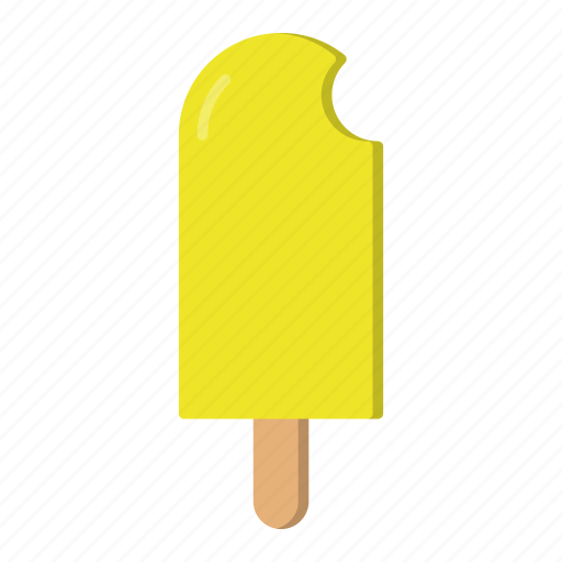 Bite, ice cream, ice lolly, lemon, popsicle, summer icon - Download on Iconfinder