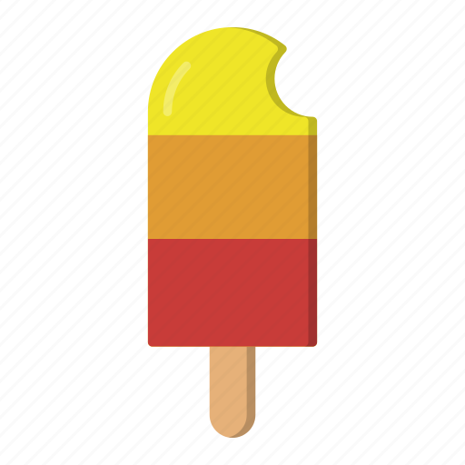 Bite, ice cream, lemon, orange, popsicle, strawberry, summer icon - Download on Iconfinder