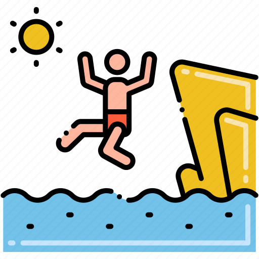 Activity, cliff, diving, sunny icon - Download on Iconfinder