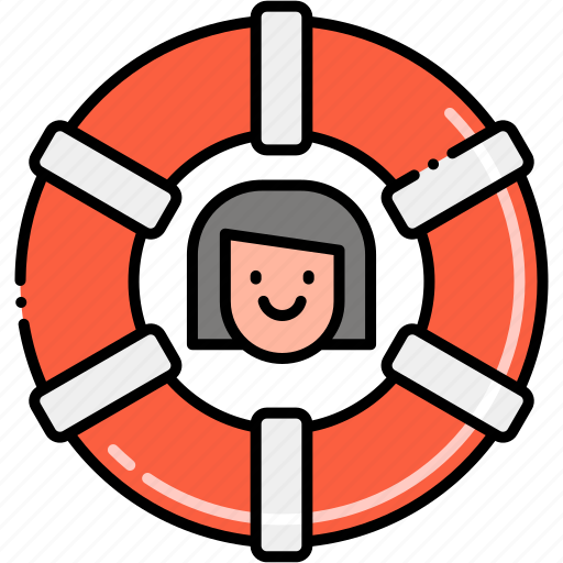 Buoy, female, life, lifeguard icon - Download on Iconfinder