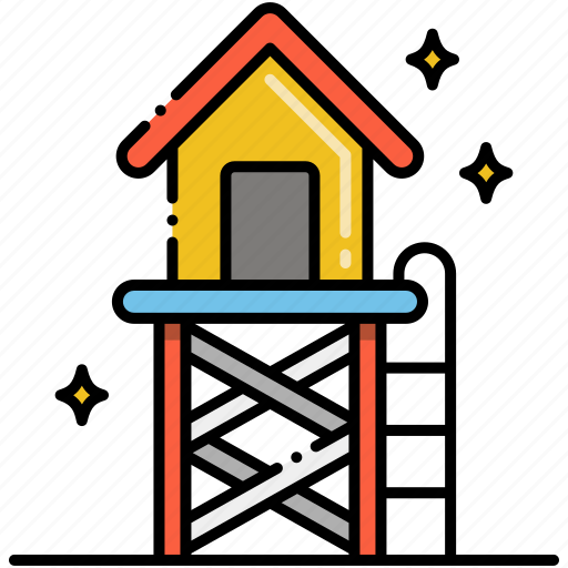 Hut, lifeguard, tower icon - Download on Iconfinder