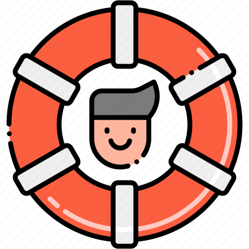 Buoy, life, lifeguard, male icon - Download on Iconfinder