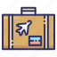bag, briefcase, summer, travelling 