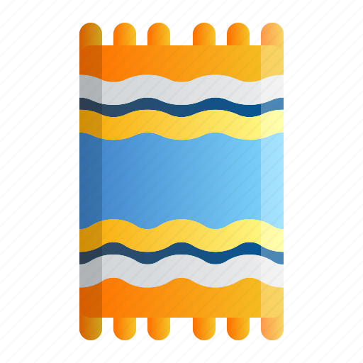 Beach, beach towel, summer, towel, turkish towel icon - Download on Iconfinder