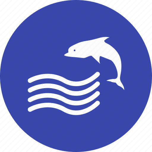 Dolphin, ocean, sea, waves icon - Download on Iconfinder