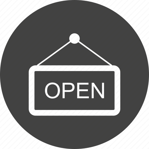 Open, shop, sign, tag icon - Download on Iconfinder