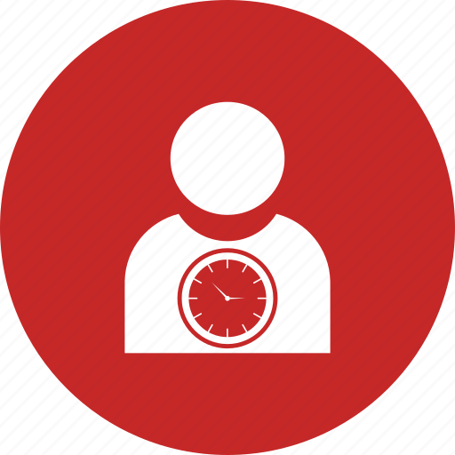 Clock, man, on, time, timer icon - Download on Iconfinder