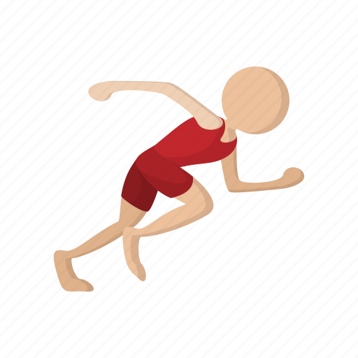 Athlete, athletic, cartoon, run, runner, sport, training icon - Download on Iconfinder