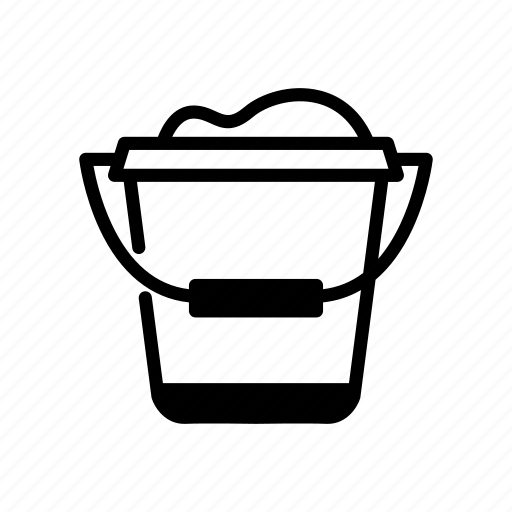 Bucket, equipment, outline, tool icon - Download on Iconfinder