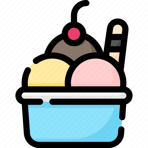 Cream, cup, dessert, food, ice, summer, sweet icon - Download on Iconfinder