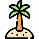 beach, coconut, island, palm, summer, tree, tropical