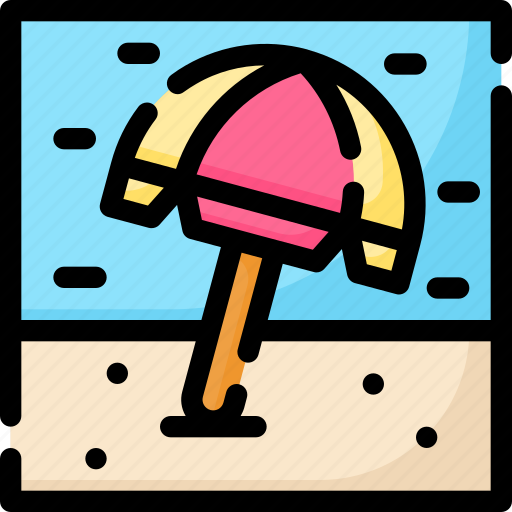 Beach, holiday, sand, summer, tourism, umbrella, vacation icon - Download on Iconfinder