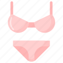 beach, bikini, bra, fashion, female, summer, underwear