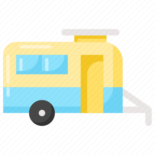 Caravan, mobile, trailer, travel, vacation, van, vehicle icon - Download on Iconfinder