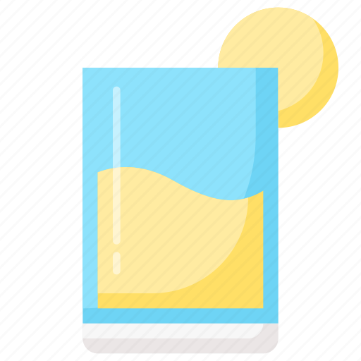 Cocktail, drink, glass, ice, lemon, liquid, tropical icon - Download on Iconfinder